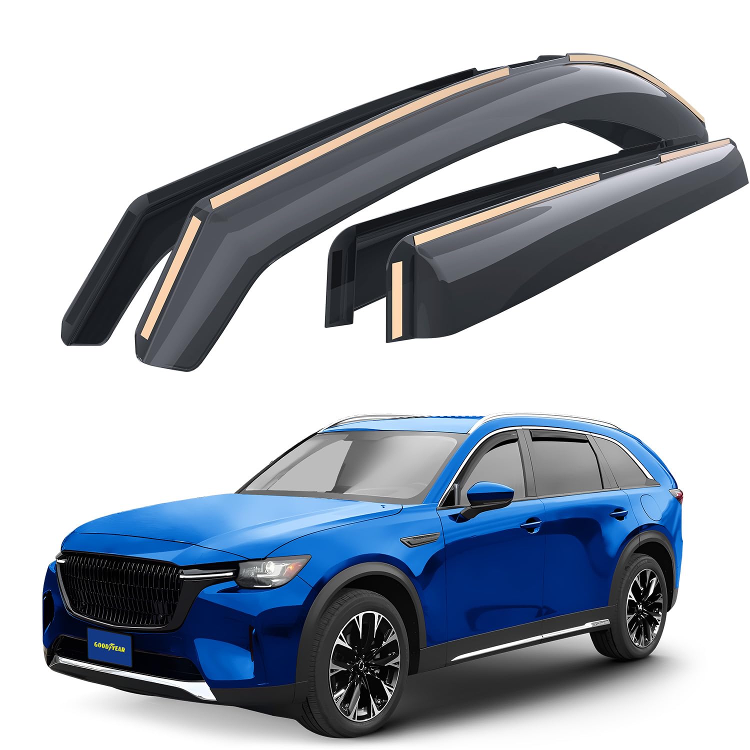 Amazon.com: Goodyear Shatterproof in-Channel Window Deflectors for